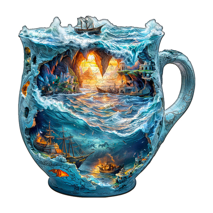 Seefahrer-Tassen Holzpuzzle