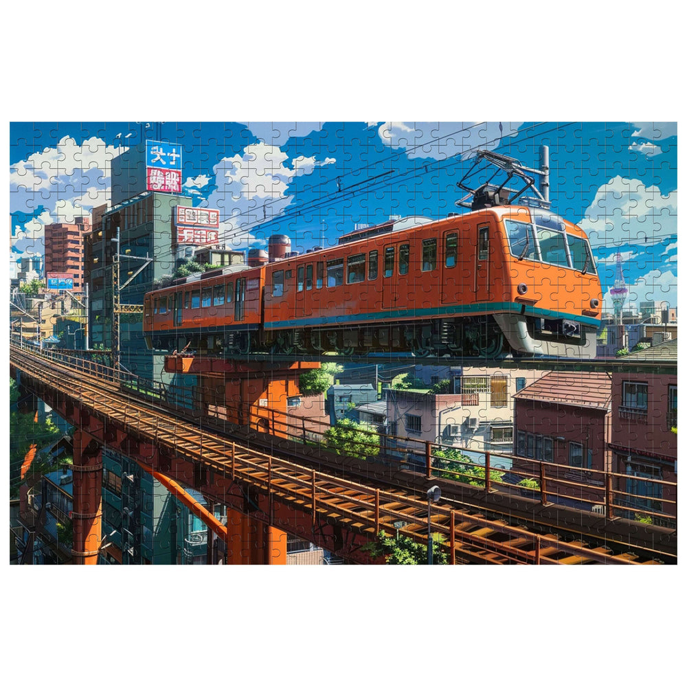 City Train 500 / 1000 Piece Puzzle - By Woodbests