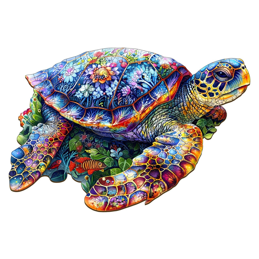 Unique Turtle Wooden Jigsaw Puzzle - Woodbests