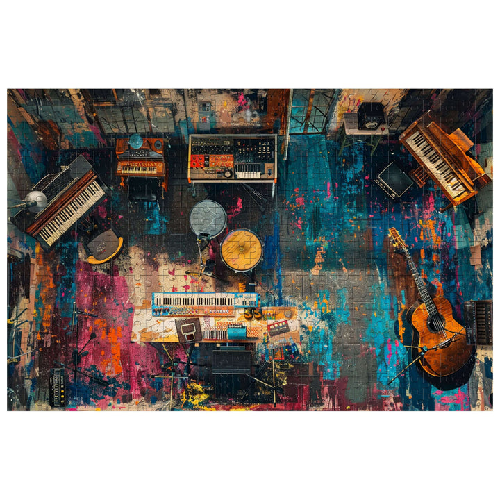 Musical Instrument Room 500 / 1000 Piece Puzzle - By Woodbests