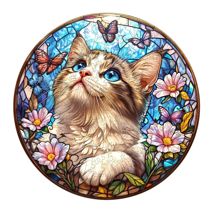Ragdoll-Schmetterling Holzpuzzle