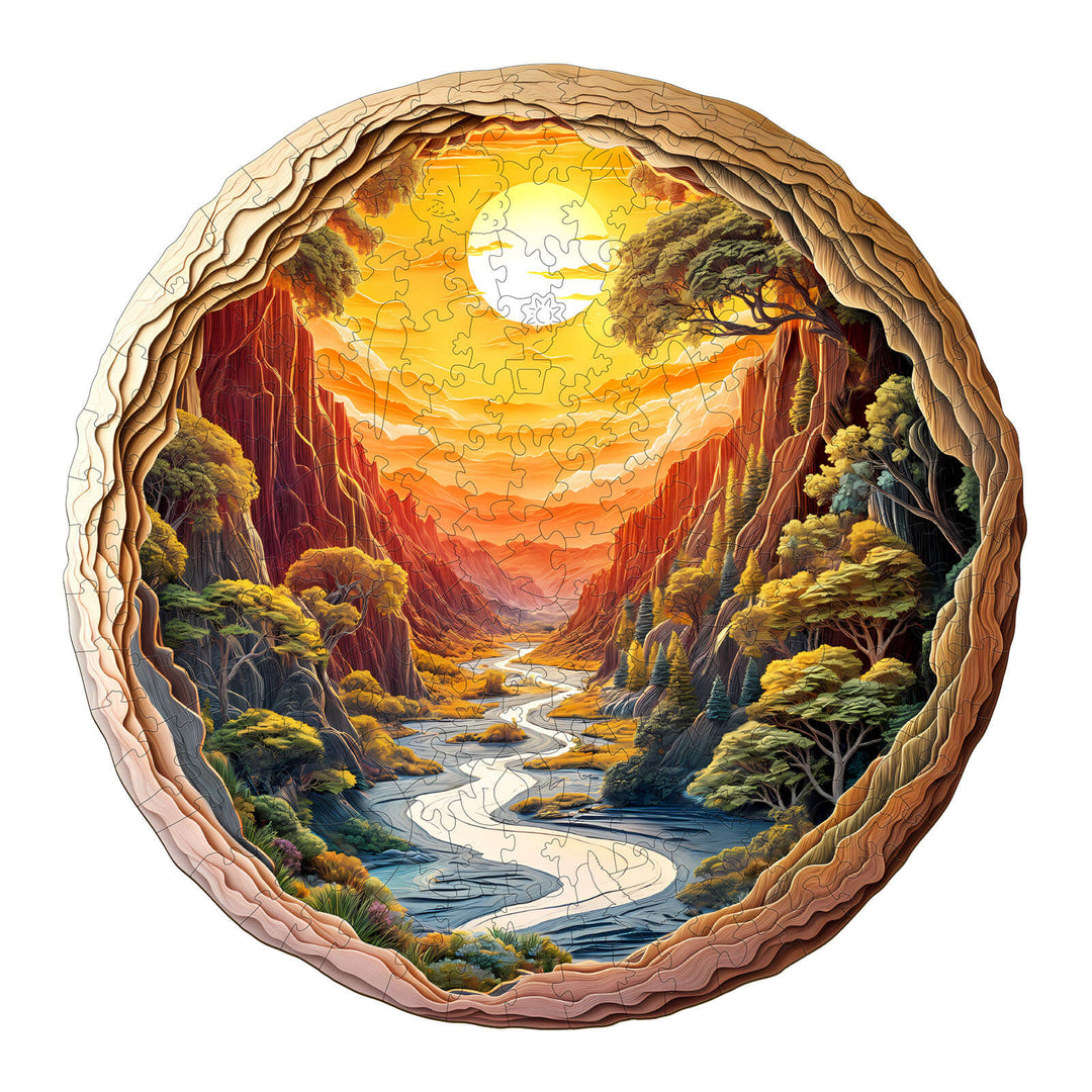 Dämmerwald Holzpuzzle