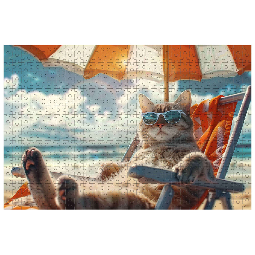 Holiday Cat 500 / 1000 Piece Puzzle - By Woodbests