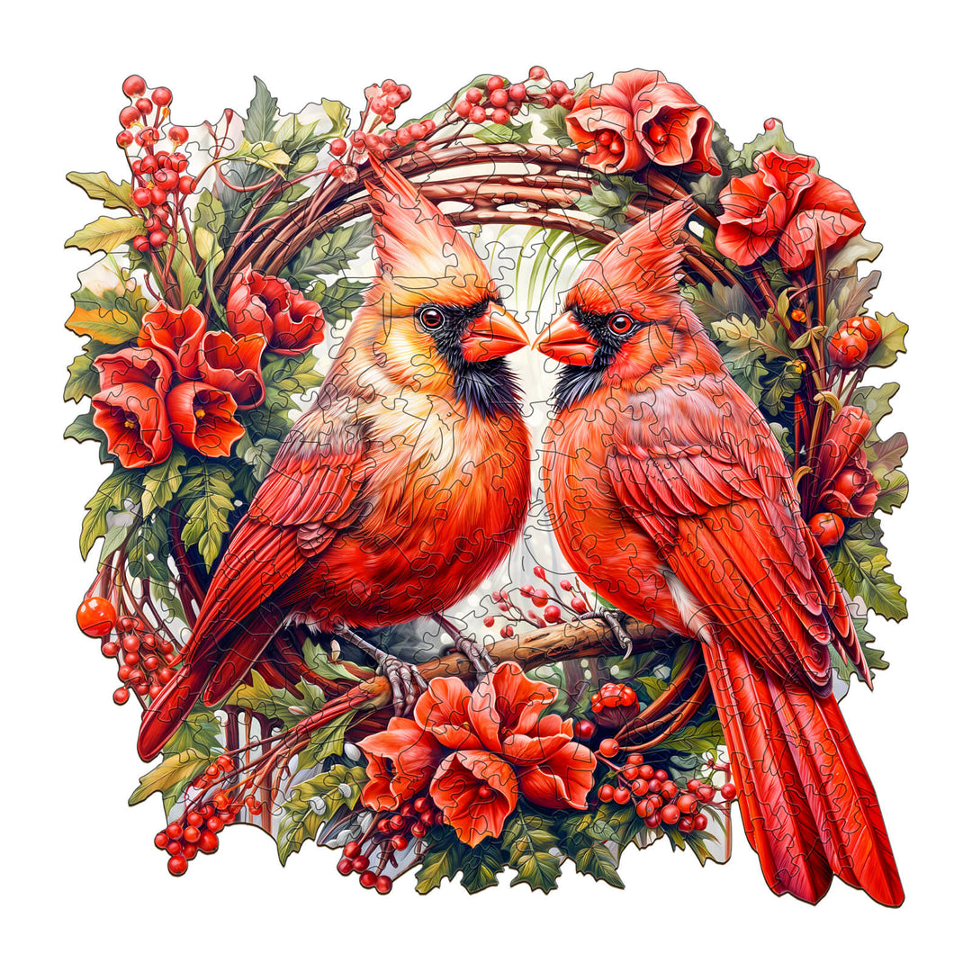 Cardinal Wooden Jigsaw Puzzle - Woodbests