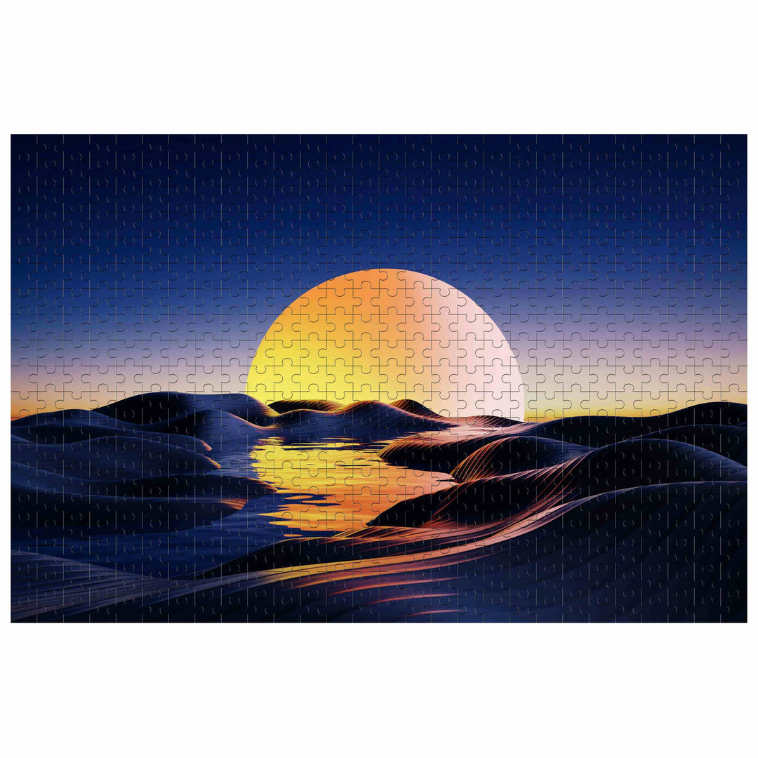 Sunset Desert 500 / 1000 Piece Puzzle - By Woodbests