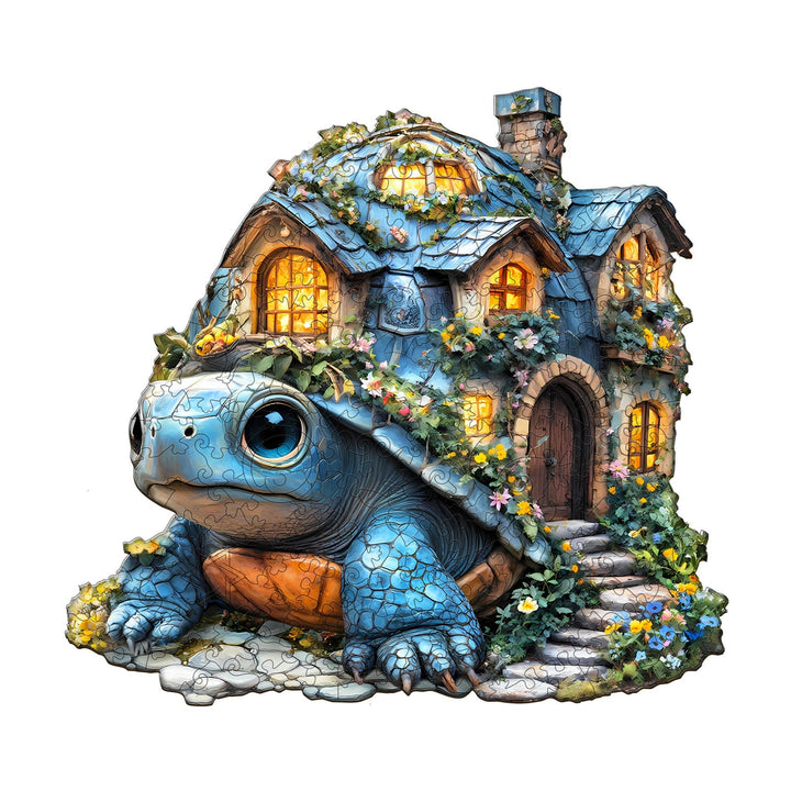 Schildkröten-Haus Holzpuzzle