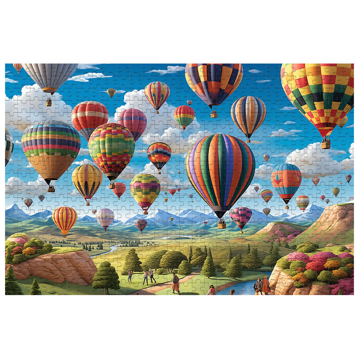 Hot Air Balloon 500 / 1000 Piece Puzzle - Woodbests