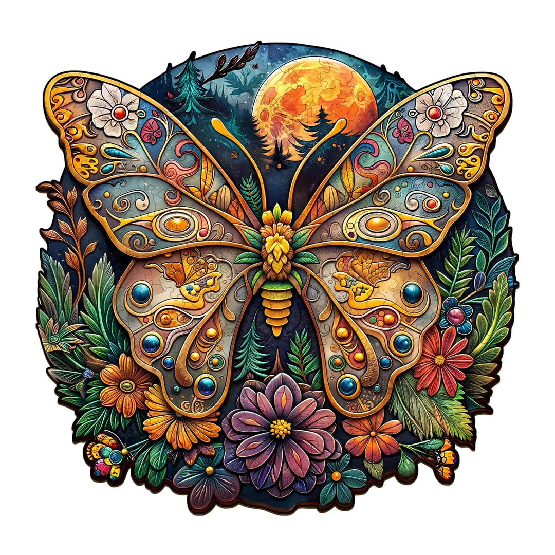 Ancient Butterfly-1 Wooden Jigsaw Puzzle - By Woodbests