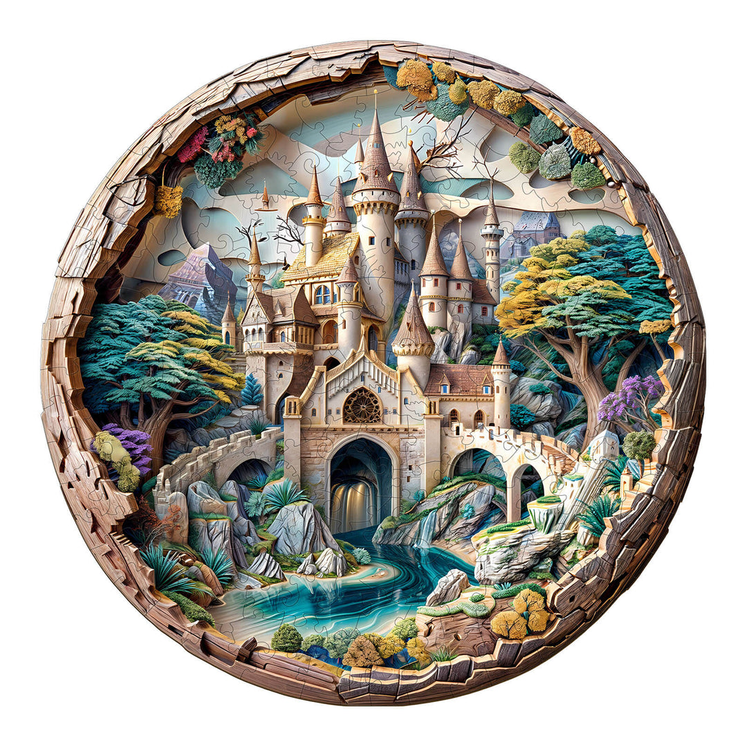 3D Castle Wooden Jigsaw Puzzle - Woodbests