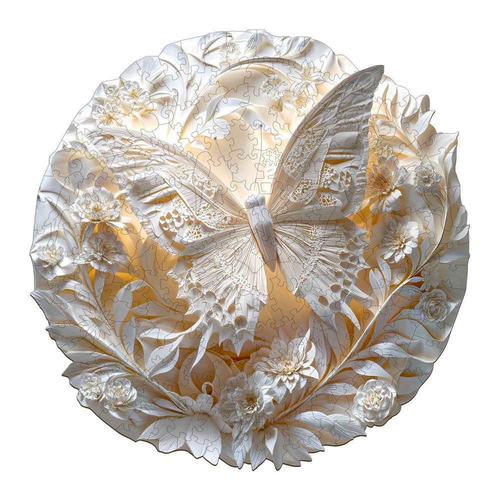 3D Paper Butterfly Wooden Jigsaw Puzzle - By Woodbests