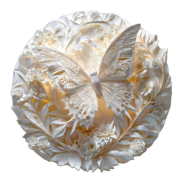 3D Paper Butterfly Wooden Jigsaw Puzzle - By Woodbests