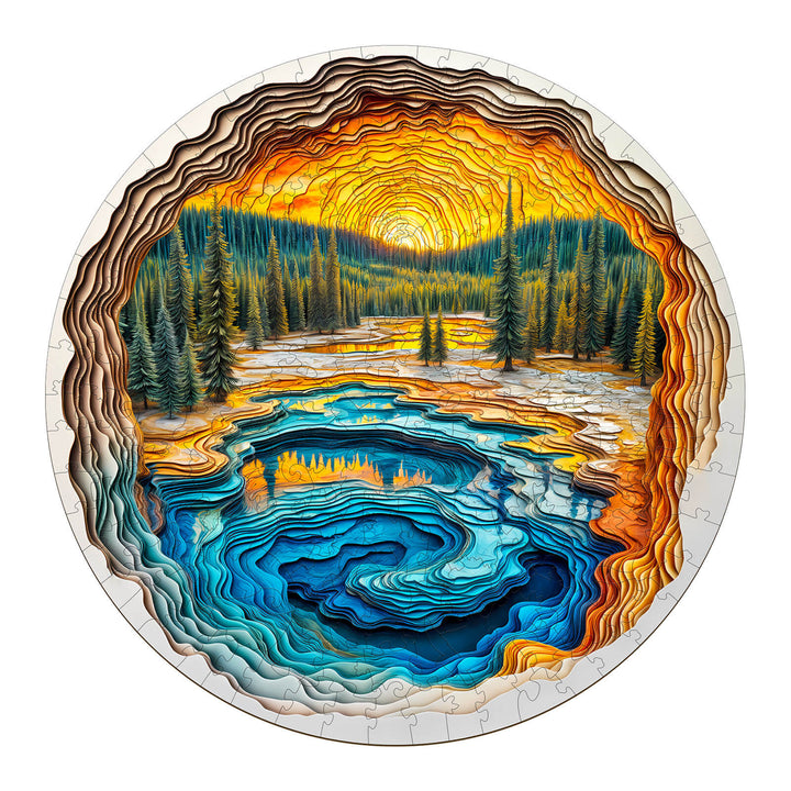 Vulkanherz Holzpuzzle