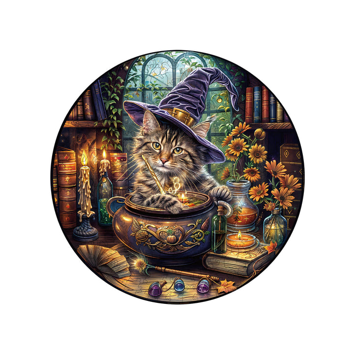 Die Zauberhafte Katze Holzpuzzle