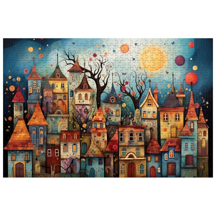 Weird Town 500 / 1000 Piece Puzzle - Woodbests