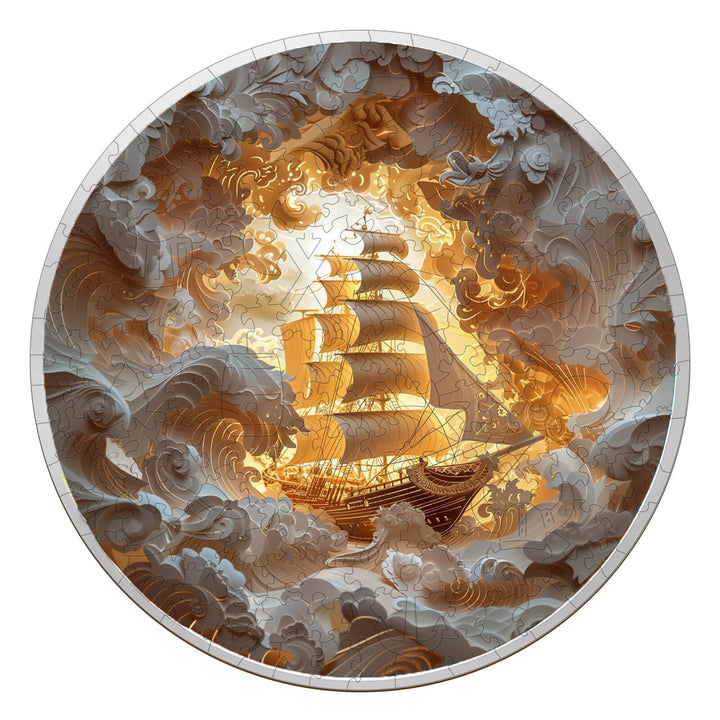 3D Sailing-2 Wooden Jigsaw Puzzle - Woodbests