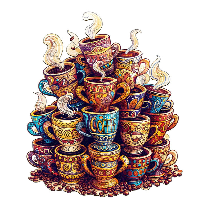 Kaffeeträume Holzpuzzle