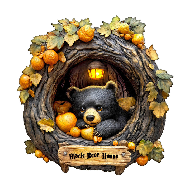 Orange Bear Holzpuzzle