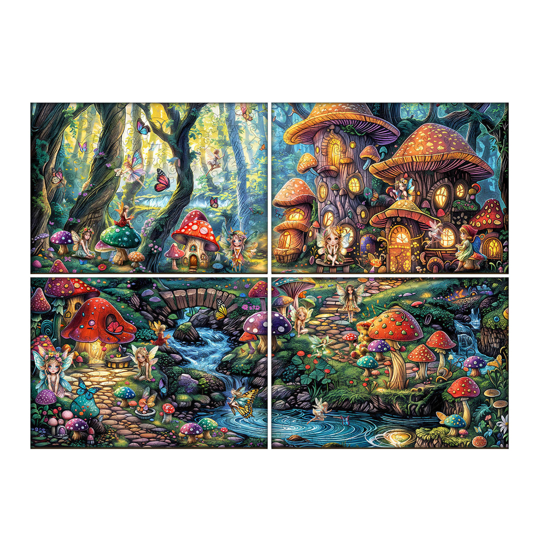 Party Puzzle-Feen-Dorf