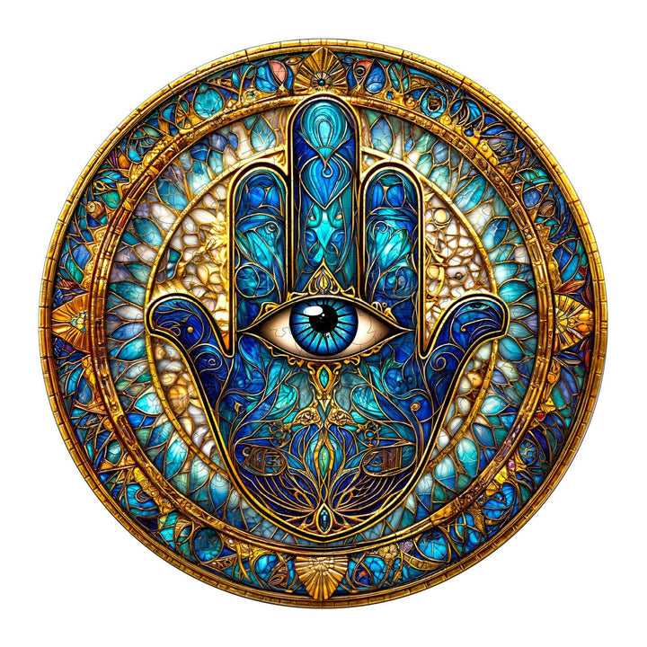Fatimas Hand Holzpuzzle