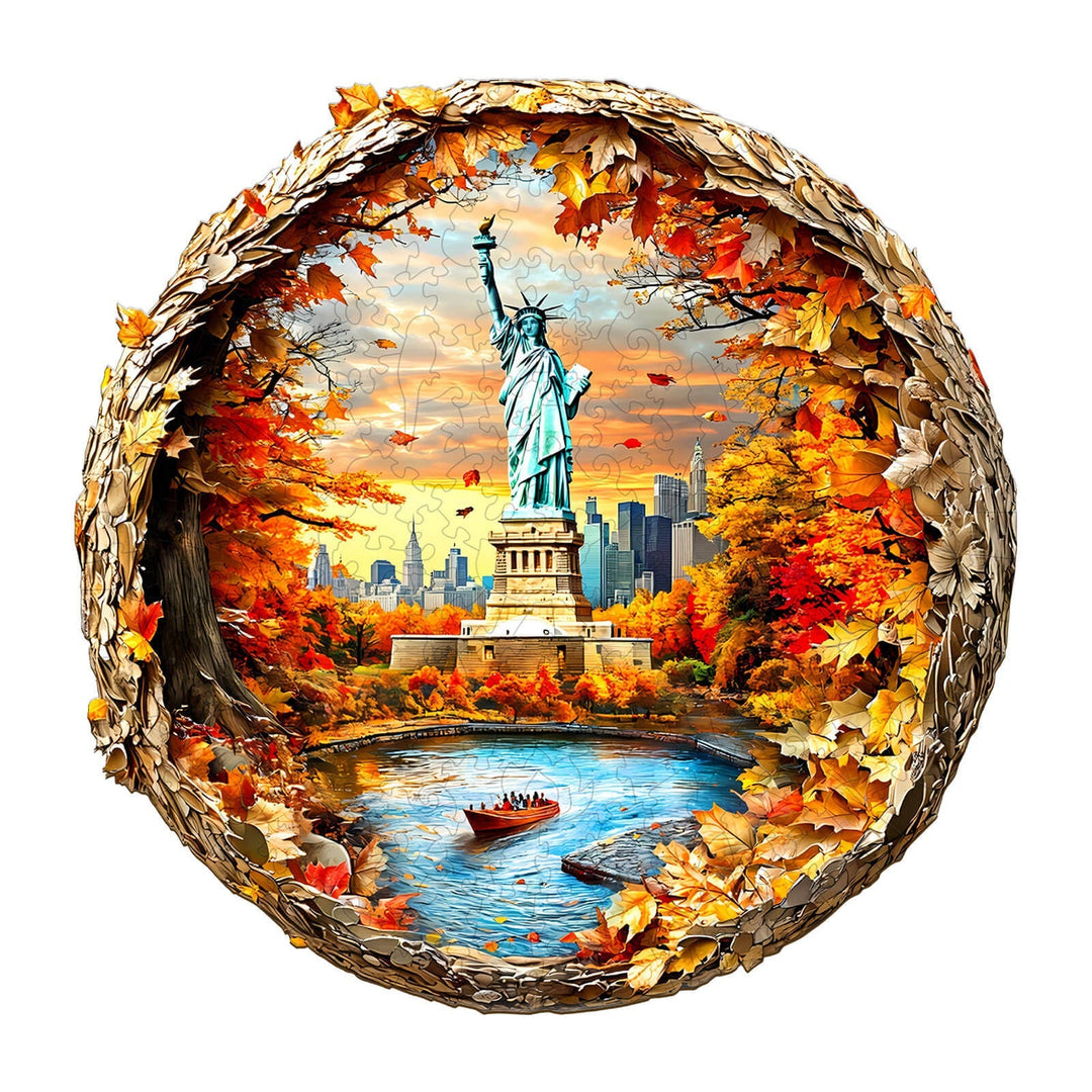 3D New York Autumn Wooden Jigsaw Puzzle - By Woodbests