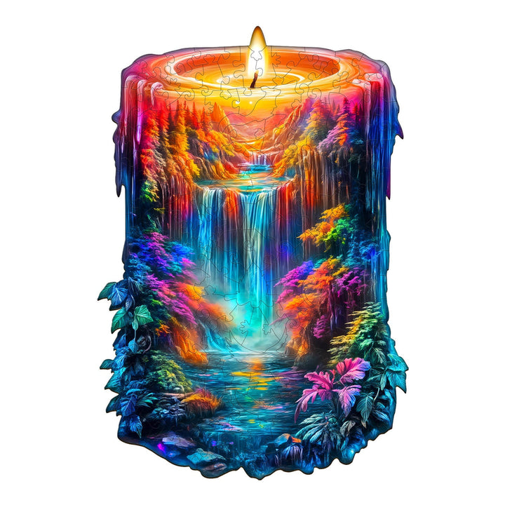 Enchanted Flame Wooden Jigsaw Puzzle