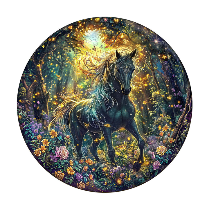 Forest Horse Wooden Jigsaw Puzzle