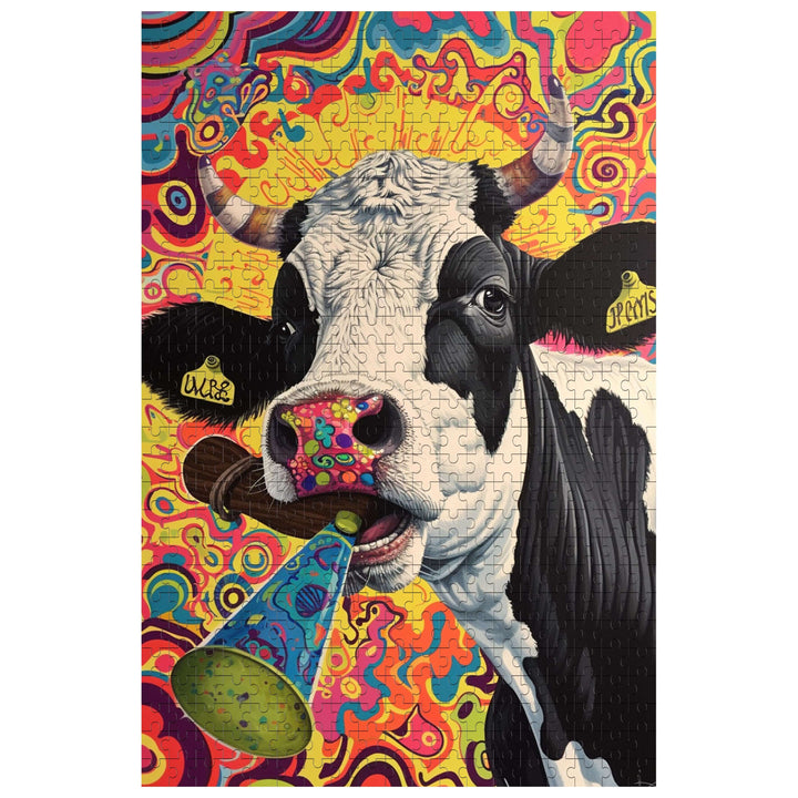 Crazy Cow 500 / 1000 Piece Puzzle - Woodbests