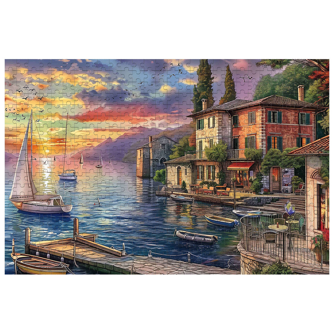 Golden Twilight Haven 500 / 1000 Piece Puzzle - By Woodbests