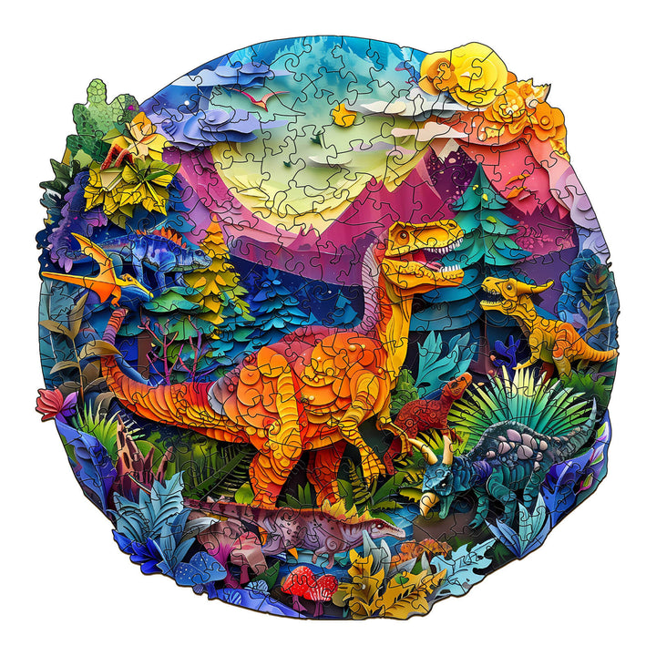 3D T-Rex Wooden Jigsaw Puzzle - Woodbests