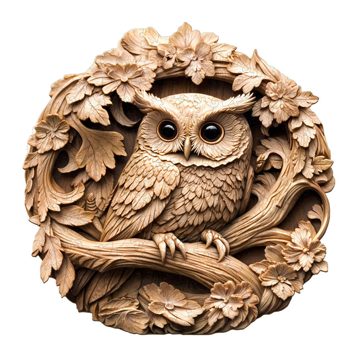 3D Owl-2 Wooden Jigsaw Puzzle - By Woodbests