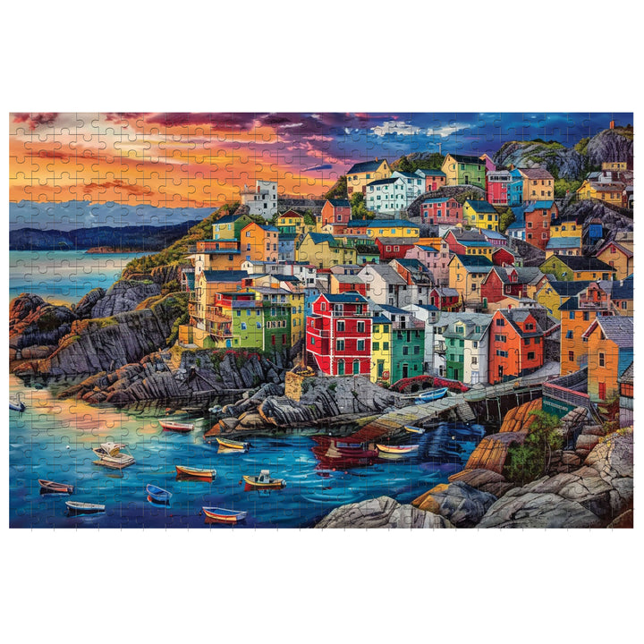 Harbor Towns 500 / 1000 Piece Puzzle - By Woodbests