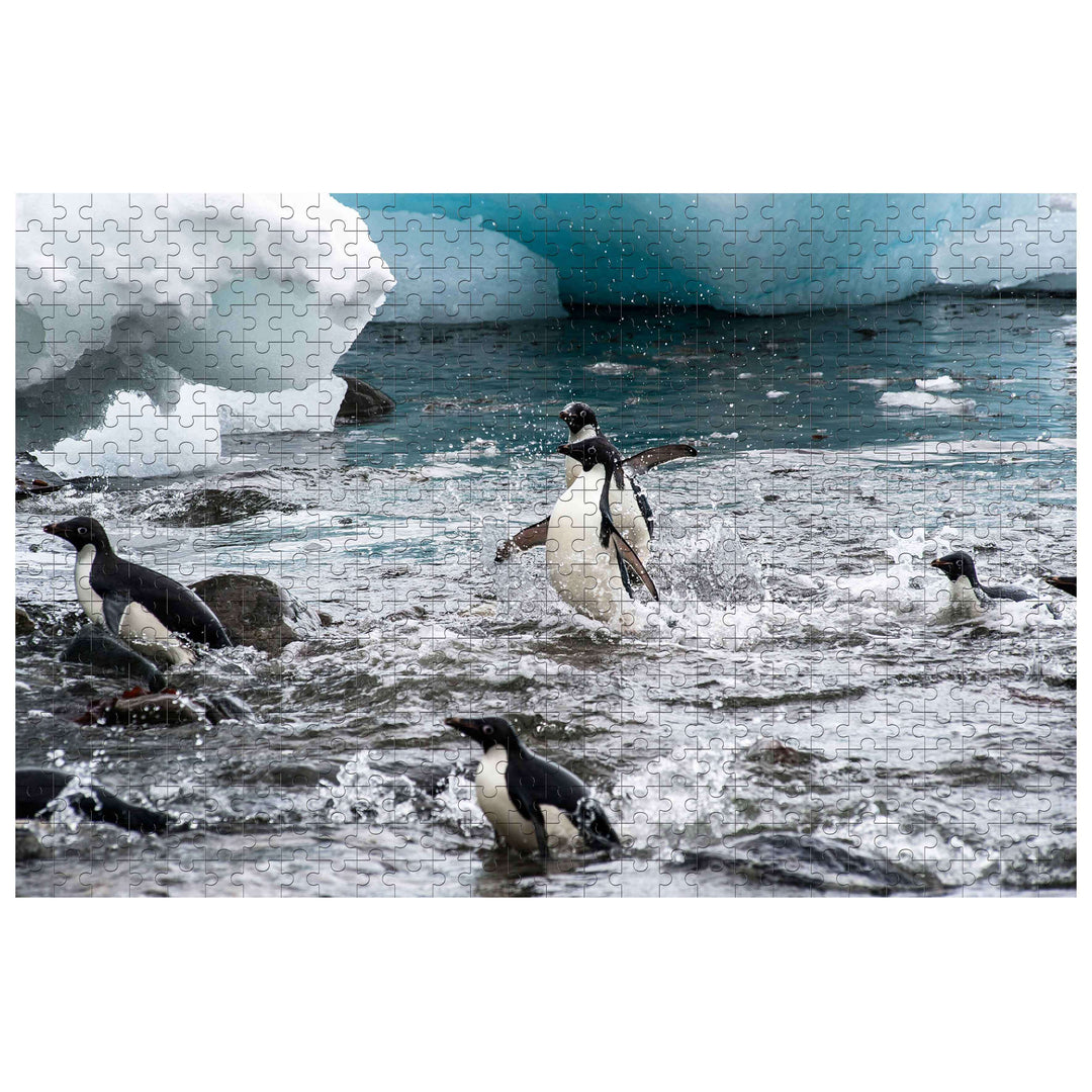 Happy Penguins 500 / 1000 Piece Puzzle - Woodbests
