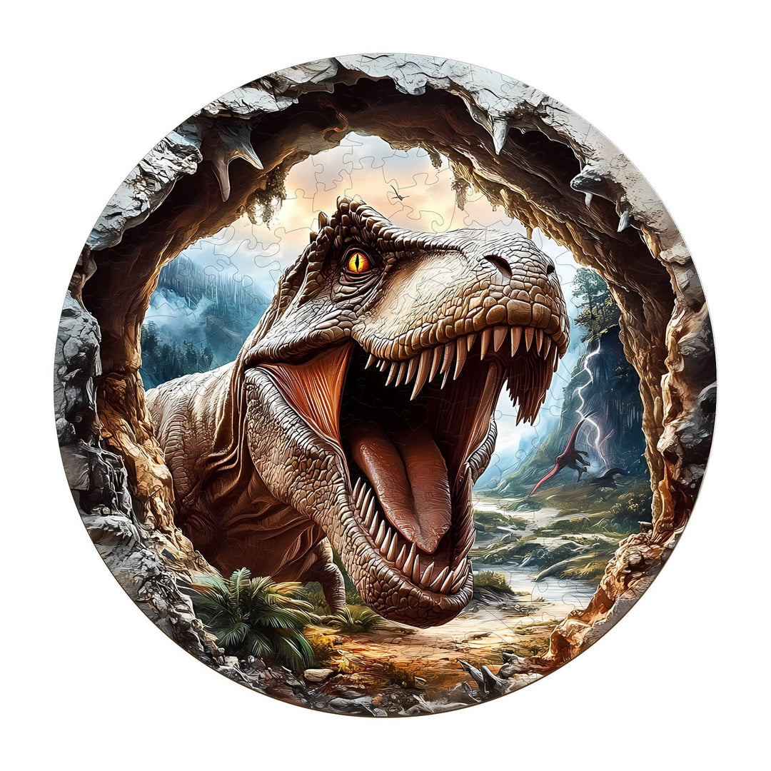 3D T-Rex 2 Wooden Jigsaw Puzzle - Woodbests