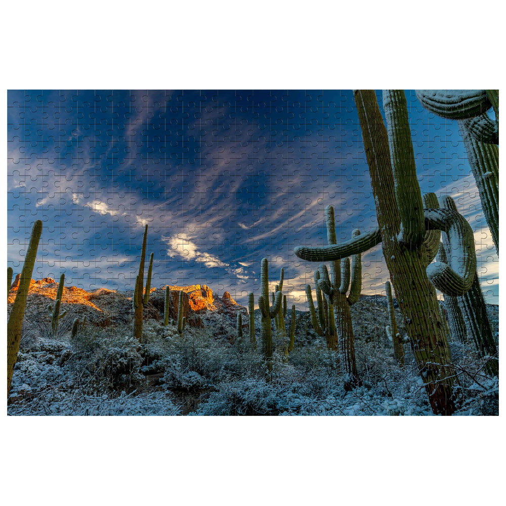 Snowy Desert 500 / 1000 Piece Puzzle - Woodbests