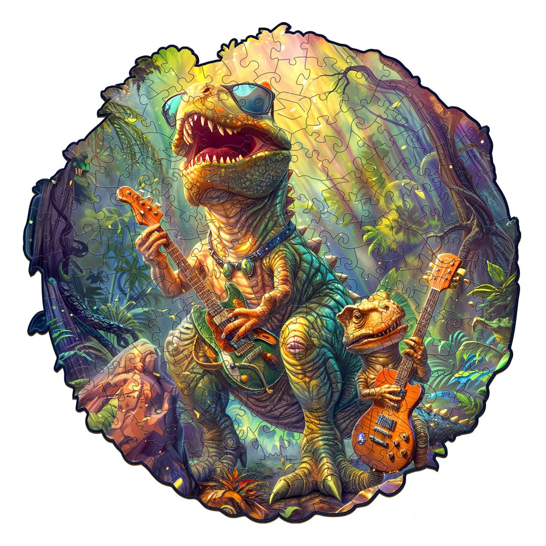 Rock Dinosaur-2 Wooden Jigsaw Puzzle - Woodbests