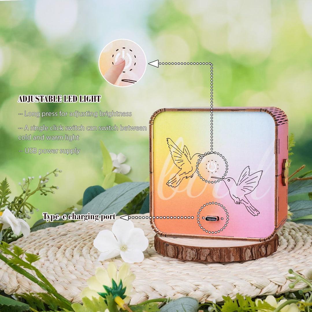 Blumenfee - 3D Holz Nachtlicht Bausatz