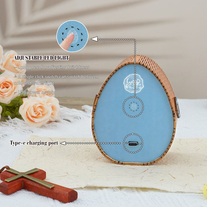 Gesegnete Ostereier - 3D Holz Nachtlicht Bausatz