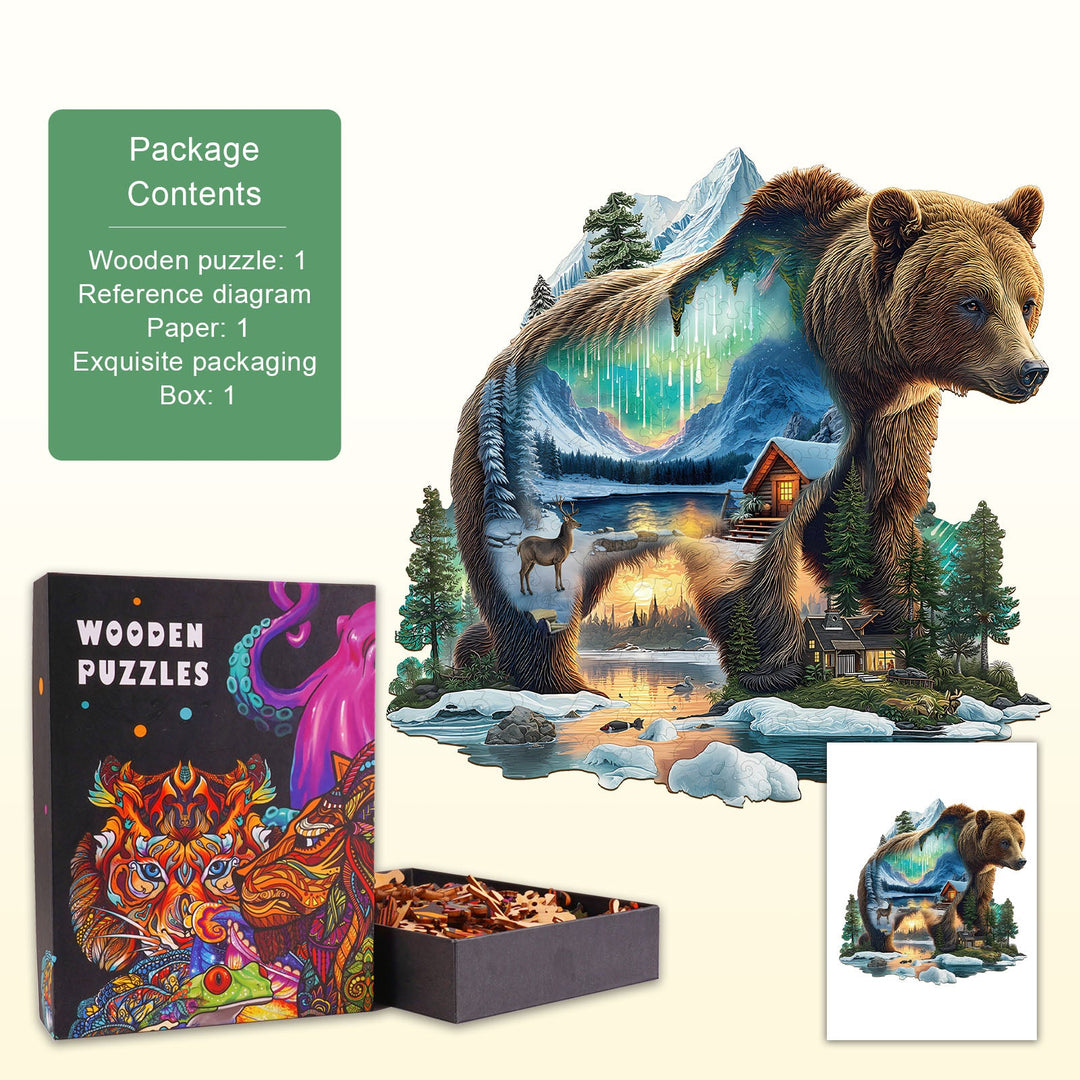 Aurora Bear Holzpuzzle