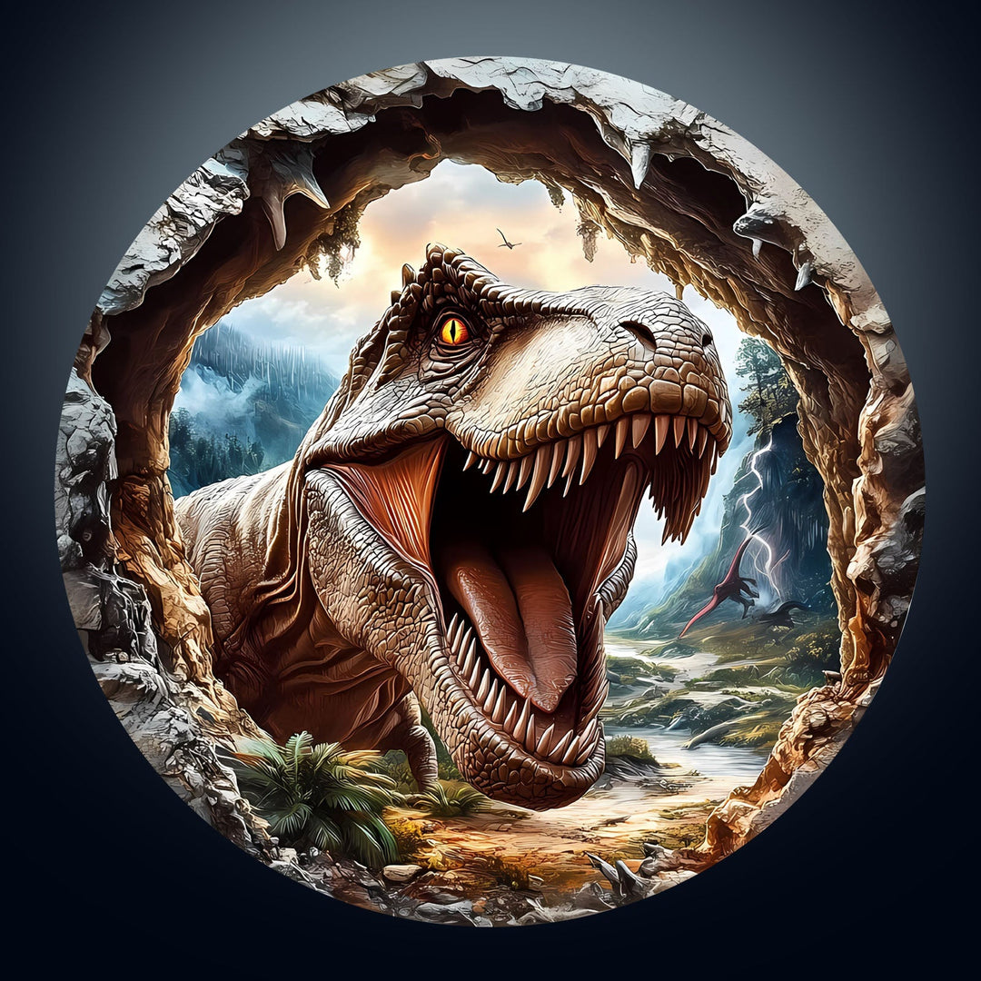 3D T-Rex 2 Wooden Jigsaw Puzzle - Woodbests