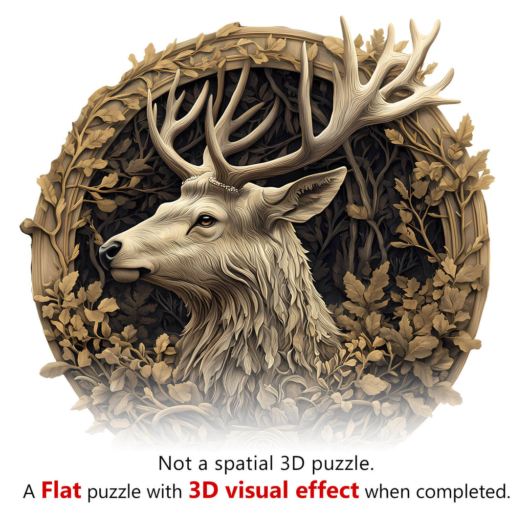 3D Deer Wooden Jigsaw Puzzle - By Woodbests