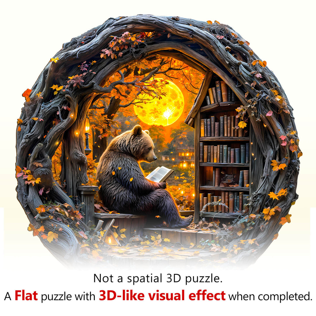 Lesebär Holzpuzzle