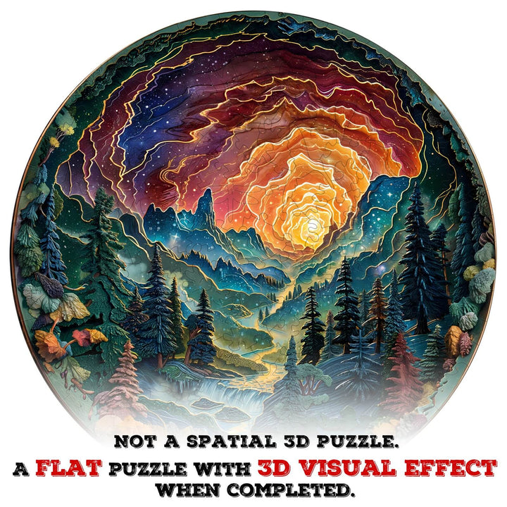 3D cave sky Wooden Jigsaw Puzzle - By Woodbests
