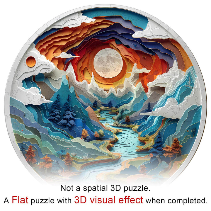 3D vision inside the cave-3 Wooden Jigsaw Puzzle - By Woodbests