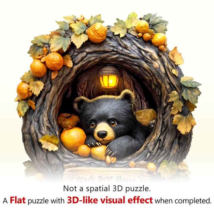 Orange Bear Holzpuzzle