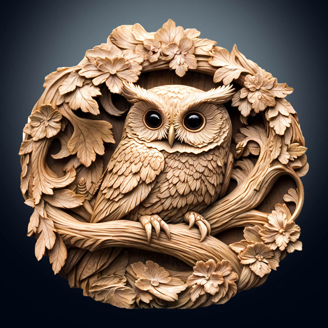 3D Owl-2 Wooden Jigsaw Puzzle - By Woodbests