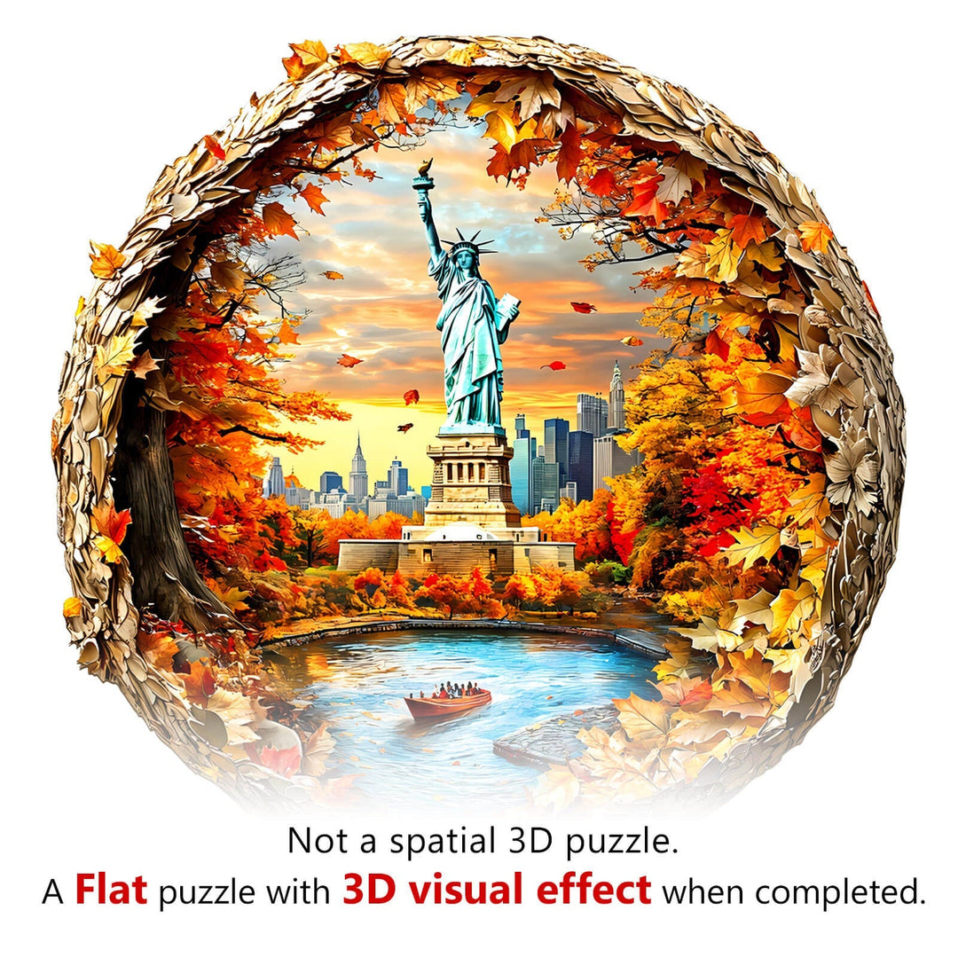 3D New York Autumn Wooden Jigsaw Puzzle - By Woodbests