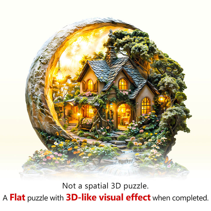 Nachtgarten Modell 1 Holzpuzzle