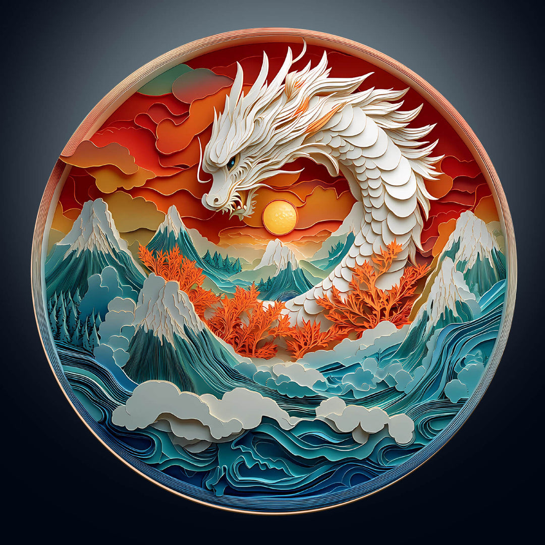 3D Colorful Dragon-2 Wooden Jigsaw Puzzle - By Woodbests