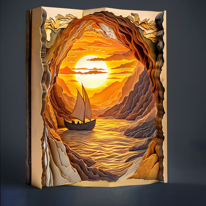 3D Abendsegeln Holzpuzzle
