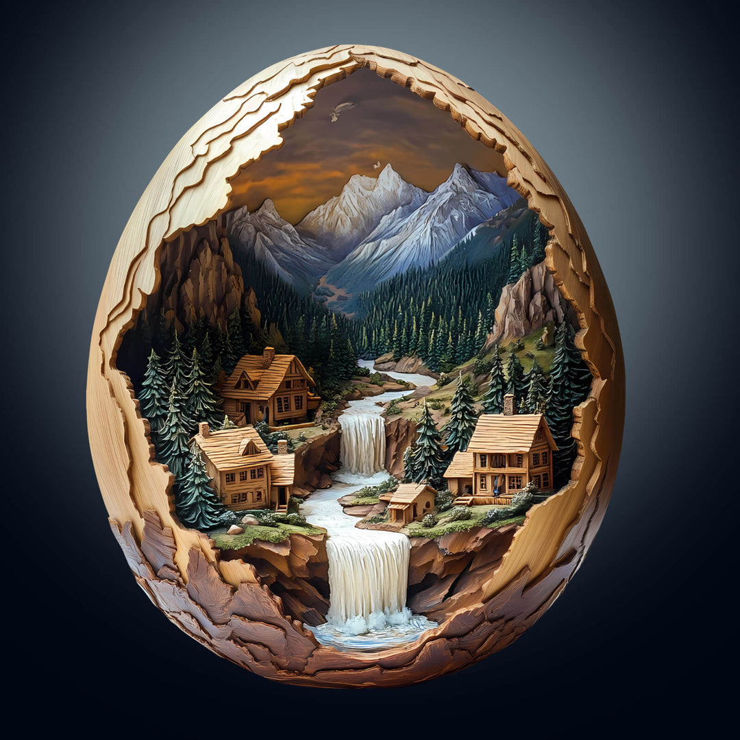 3D Eggshell World-2 Wooden Jigsaw Puzzle - By Woodbests